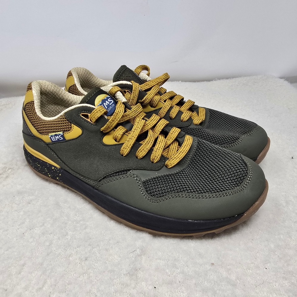 Lems Trailhead Shoes Mens 10 Sage Green Minimalist Hiking Sneakers LM210505